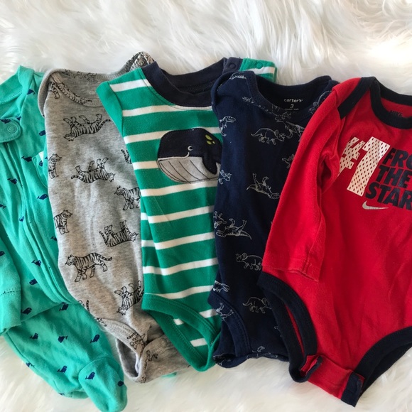 Nike Other - Baby Boy Bundle Carter’s Nike 3-6M Onesies Set